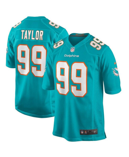 Мужская майка Nike футбольная игровая Jason Taylor Aqua Miami Dolphins (снятая с игры)