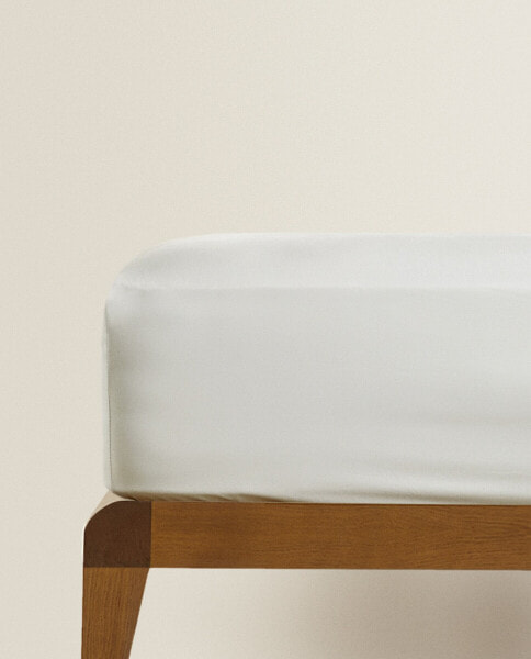 (200 thread count) cotton percale fitted sheet