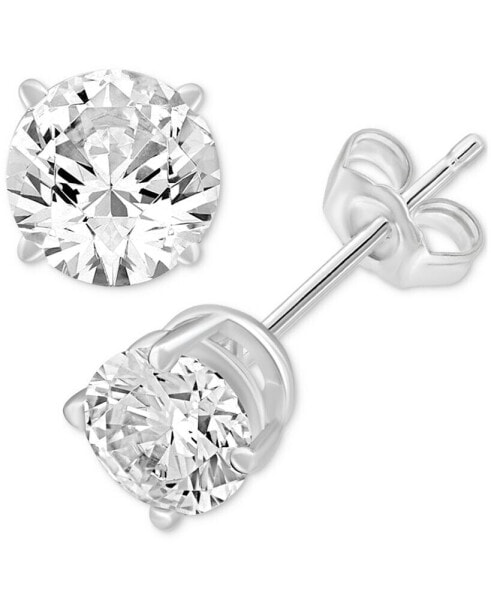 Серьги Macy's Diamond Stud  in 14k White Gold