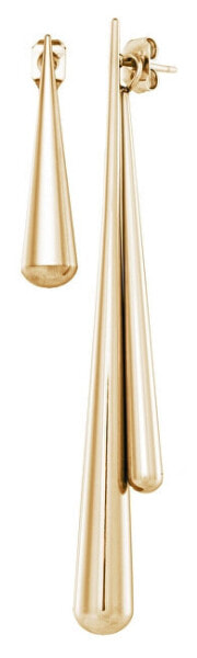 Серьги Troli Elegant Gold-Plated Steel  3 in 1