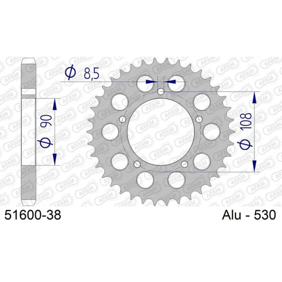 AFAM 51600 Rear Sprocket