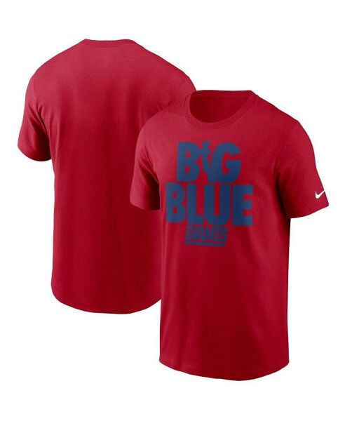 Men's Red New York Giants Hometown Collection Big Blue T-shirt