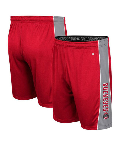 Men's Scarlet Ohio State Buckeyes Panel Shorts