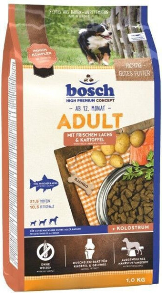 Сухой корм для собак Bosch, Adult, для взрослых активных, с лососем, 3 кг