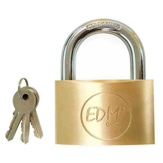 Замок с ключом EDM Латунный навесной Key padlock EDM Brass