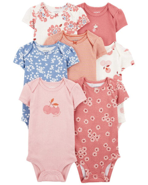 Baby 7-Pack Short-Sleeve Bodysuits NB