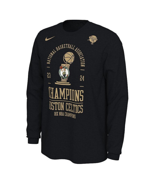 Men's Boston Celtics 2024 NBA Finals Champions Locker Room Long Sleeve T-Shirt