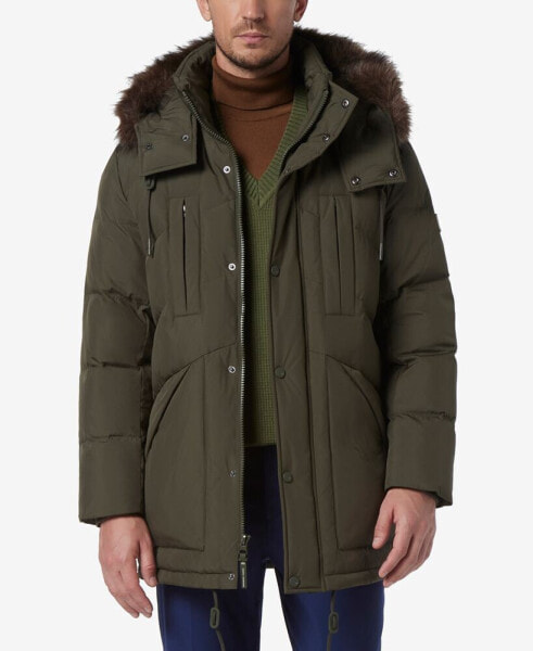 Men's Tremont Down Parka with Faux Fur Trimmed Removable Hood