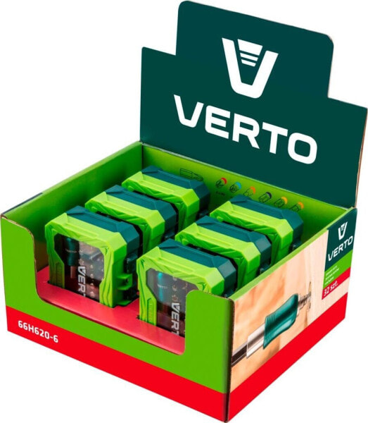 Verto końcówki wkrętakowe Display box 6x66H620 zestaw bitów 32 sztuki (66H620-6)