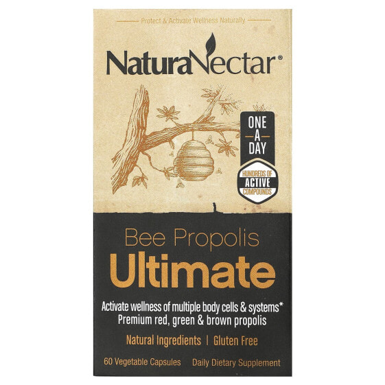 Капсулы растительные прополиса Bee Propolis Ultimate 60 штук от NaturaNectar.