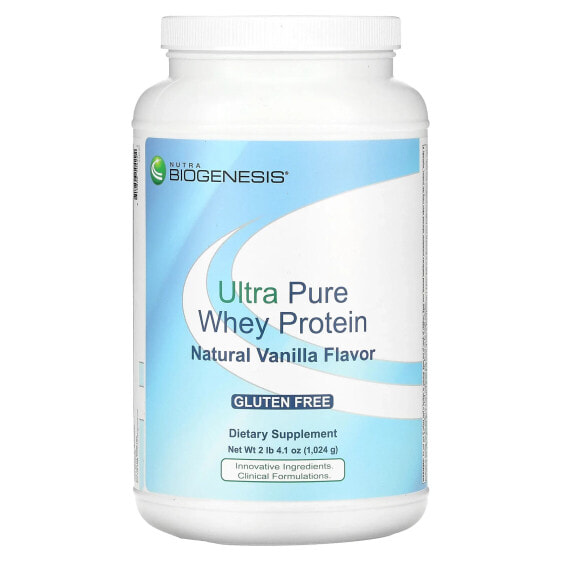 Сывороточный протеин Nutra BioGenesis Ultra Pure Whey Protein натуральная ваниль 1 кг 24 г