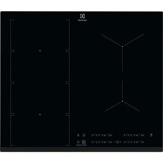 Electrolux EIV654 - Black - Built-in - Zone induction hob - Glass - 4 zone(s) - 4 zone(s)