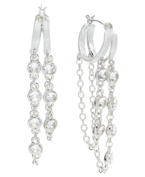 Chain Cubic Zirconia Drop Earrings, Created for Macy's