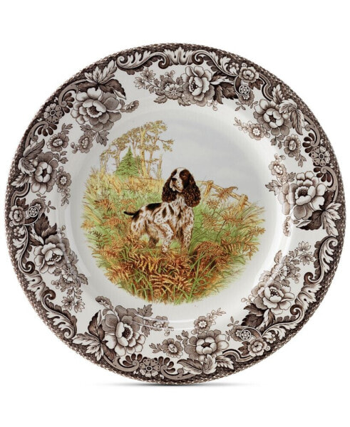 Woodland English Spaniel Dinner Plate