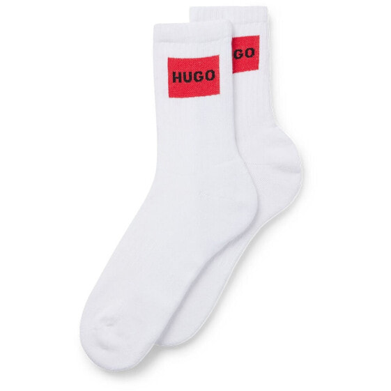 HUGO Qs Rib Label Cc socks 2 pairs