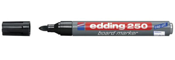 Маркер перманентный EDDING 250 10 шт черный - с заостренным наконечником - серый - многоцветный - алюминиевый - круглый