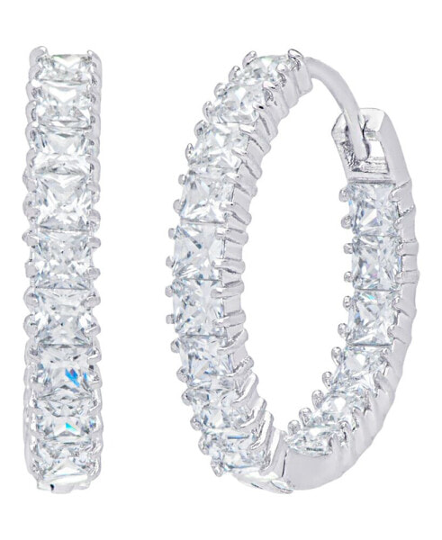 Серьги Macy's White Sapphire  Diamond Studs