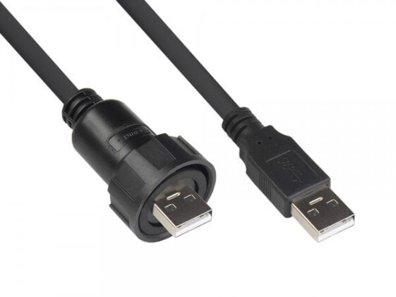 LED лента для подсветки GOOD CONNECTIONS IC04-U201 - 1 м - USB A - USB A - USB 2.0 - черный