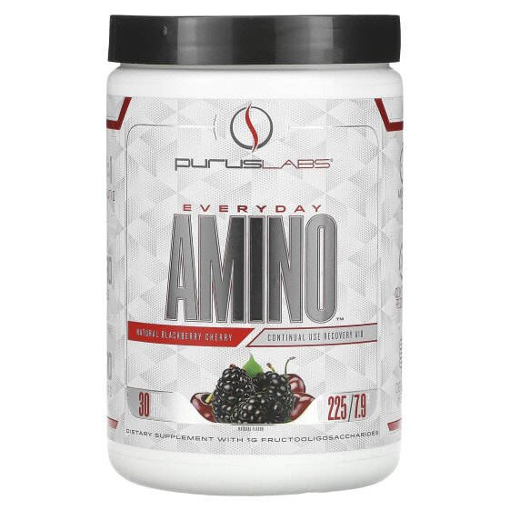 Purus Labs, Everyday Amino, натуральная ежевика и вишня, 225 г (7,9 унции)