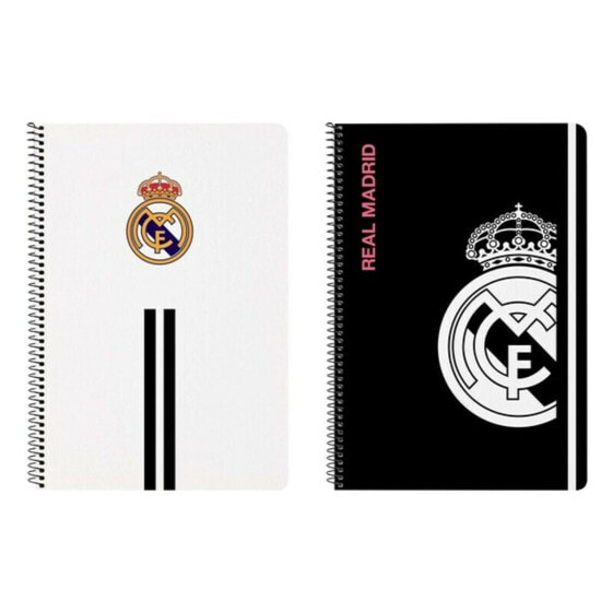 Записная книга Real Madrid C.F. M066 Чёрный Белый A4