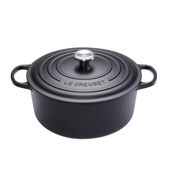 Le Creuset 21177260000430 - 5.3 L - Round - Black - Cast iron - Enamel - Black