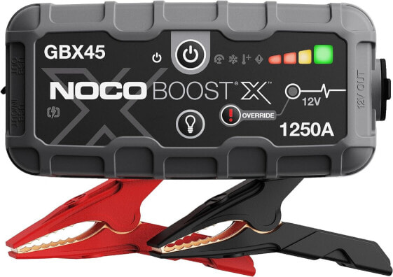 NOCO Boost X GBX45 1250A 12V UltraSafe Jump Starter Power Bank, Car Battery Booster, Portable USB Charger, Jump Leads and Jumper Cables for up to 6.5 L Petrol and 4.0 L Diesel Engines