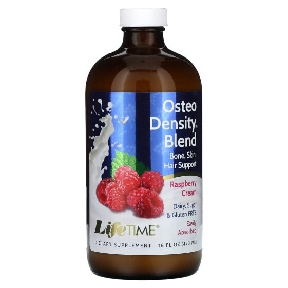 Витаминно-минеральный комплекс для здоровья кожи LifeTime Vitamins Osteo Density Blend, малиновое кремовое, 16 жид. унц. (473 мл)