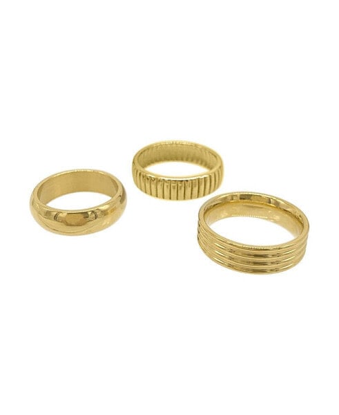 Wide Stacking Band Set Ring