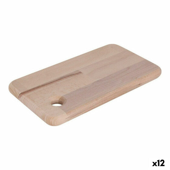 Cutting board Quttin Quttin Brown Wood 27 x 15 cm (12 Units)