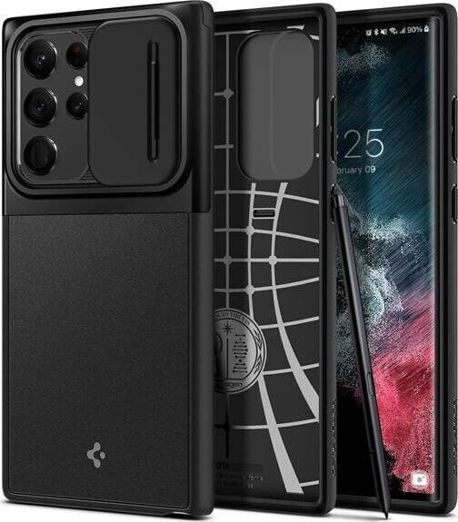 Spigen Spigen Optik Armor Samsung S908 S22 Ultra czarny/black ACS04281