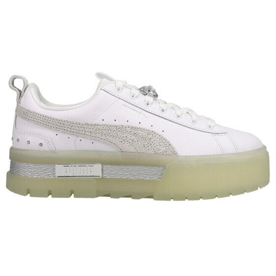 Puma Mayze Crystal Galaxy Platform Womens White Sneakers Casual Shoes 385395-01