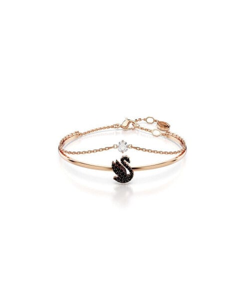 Браслет Swarovski Black & Rose Gold Swan.