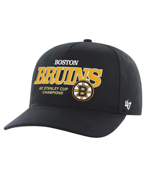 47 Men's Black Boston Bruins 6X Stanley Cup Champions Penalty Box Hitch Adjustable Hat