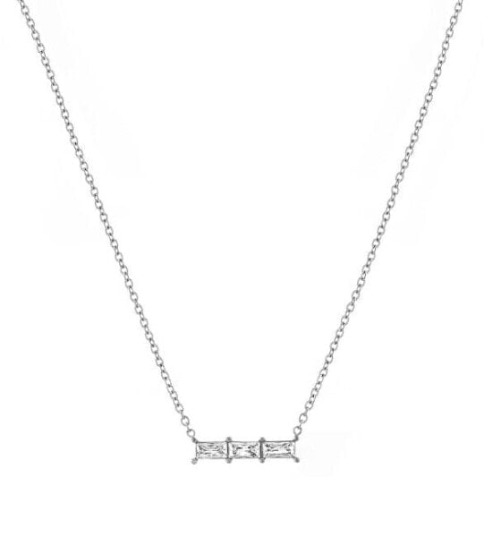 Sparkling Zirconia Necklace VAAJDN21166S-WT