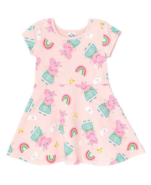 Платье для малышей Peppa Pig джерси Skater розовое