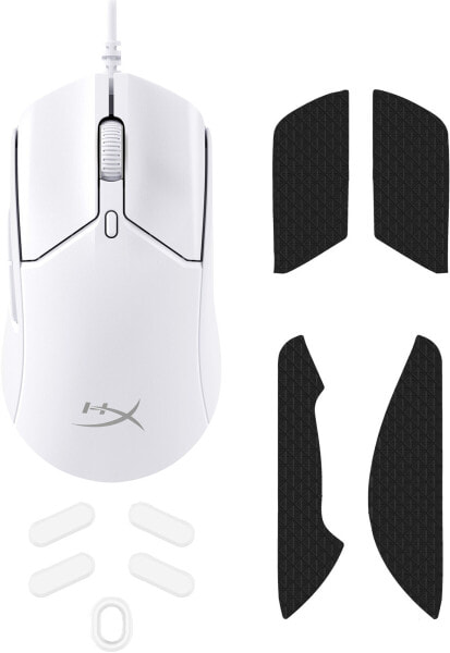 HP HyperX Pulsefire Haste 2 - Gaming Mouse (White) - Ambidextrous - USB Type-A - 26000 DPI - White
