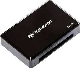 Transcend RDF2 Card Reader, CF, CF Type II, Black, CE/FCC/BSMI/KC/RCM/EAC, USB 3.2 Gen 1 (3.1 Gen 1), 5 V, 0 - 70 °C