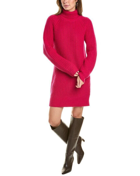 Michael Kors Collection Shaker Turtleneck Cashmere Dress Women's Xs