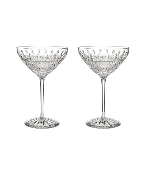 Mastercraft Irish 10 oz Lace Martini Glass, Set of 2