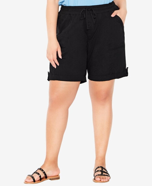 Plus Size Cotton Casual Shorts
