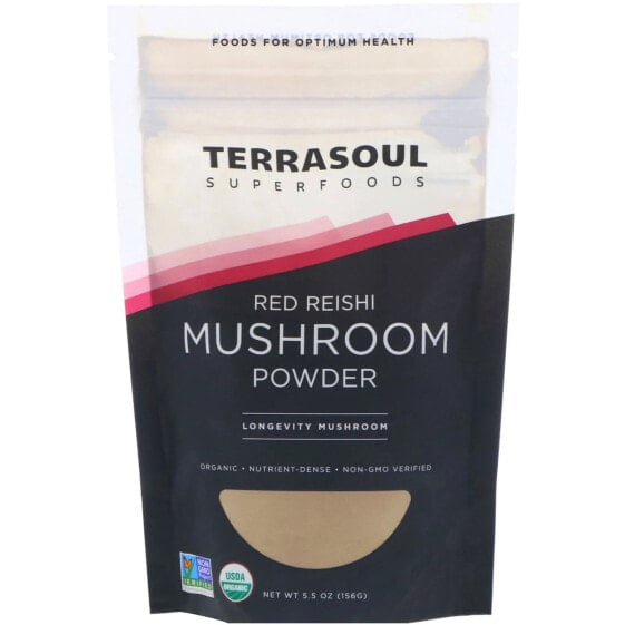 Terrasoul Superfoods, Порошок красного рейши, 5,5 унц. (156 г) (Товар снят с продажи) 