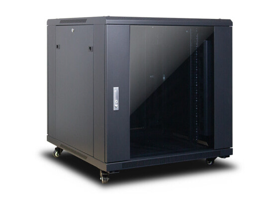 Inter-Tech 88887258 - Freestanding rack - 15U - 400 kg - Black