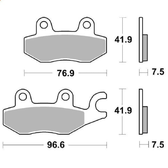 MOTO-MASTER Kawasaki 413701 Sintered Brake Pads