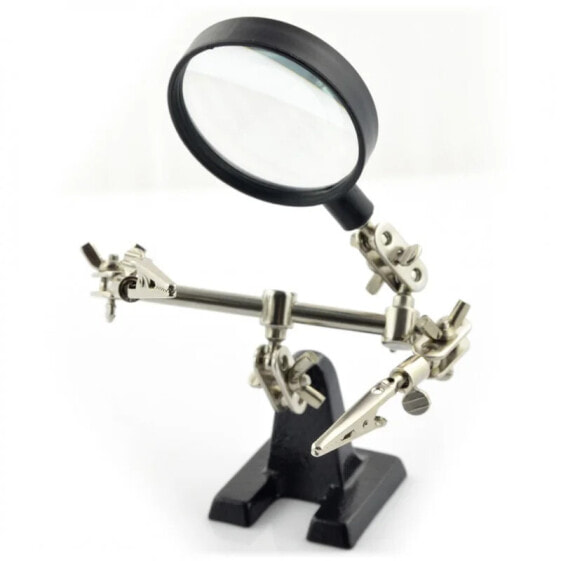 Bracket with magnifying glass x2 - third hand ZD-10R