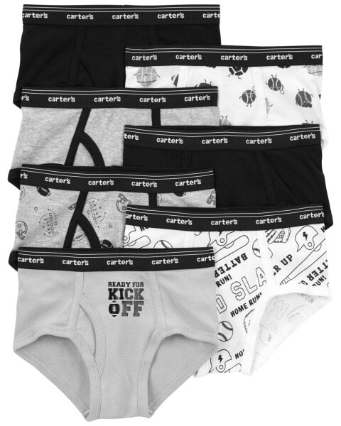 Toddler 7-Pack Cotton Briefs Underwear 2-3