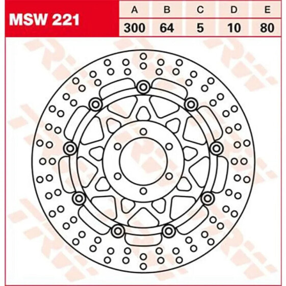 TRW Round Aprilia RST 1000 Mille Futura 03 front brake disc