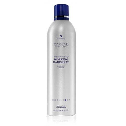 Rinse-free spray for fixation and shape Caviar Professional Styling (Working Hairspray) 439 g