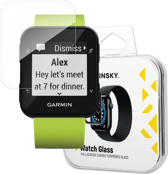 Wozinsky Wozinsky Full Glue Tempered Glass szkło hartowane do Garmin Forerunner 35 9H na cały ekran z czarną ramką