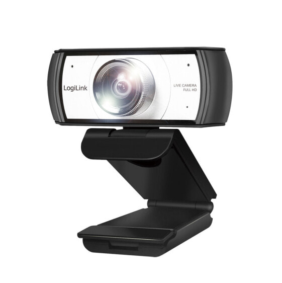 LogiLink Conference HD USB webcam - 120° - dual microphone - manual focus - 2 MP - 1920 x 1080 pixels - Full HD - 30 fps - 640x480@30fps - 1280x720@30fps - 1920x1080@30fps - 1080p