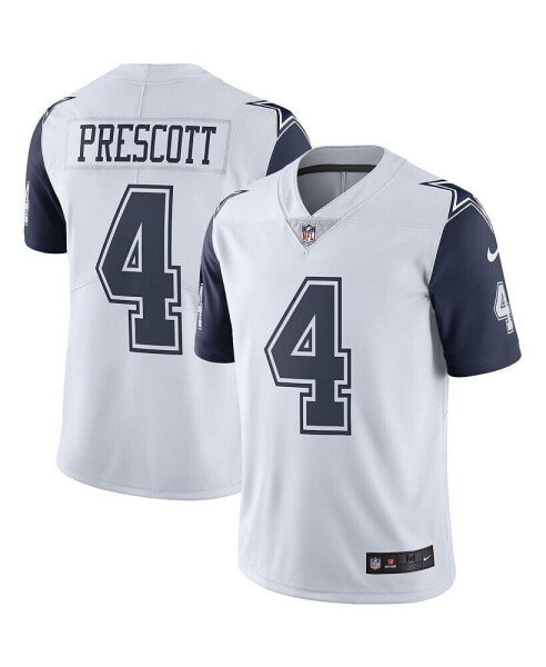 Men's Dak Prescott Dallas Cowboys White Color Rush Vapor Limited Jersey